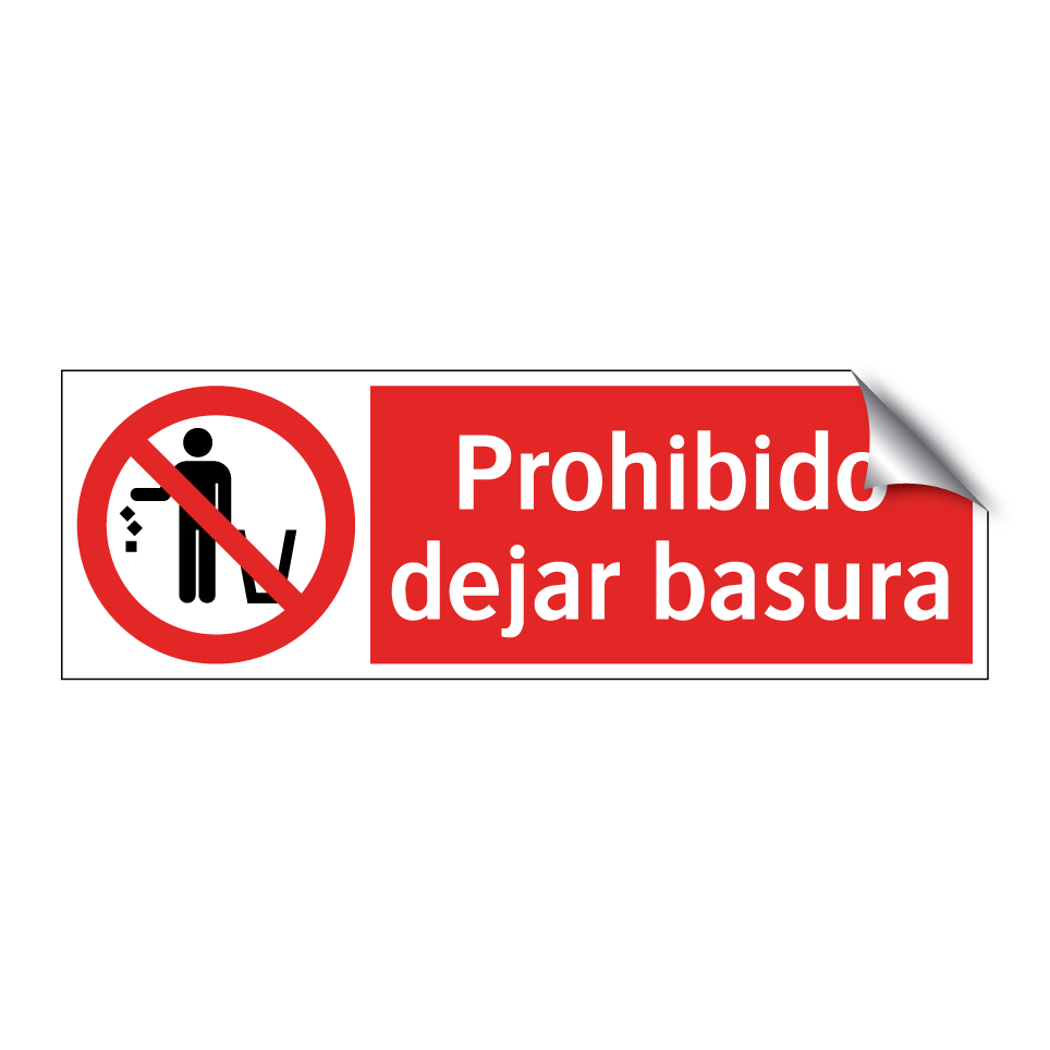 Prohibido dejar basura