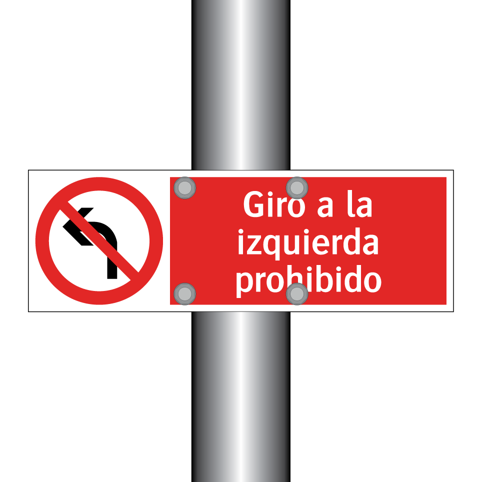 Giro a la izquierda prohibido