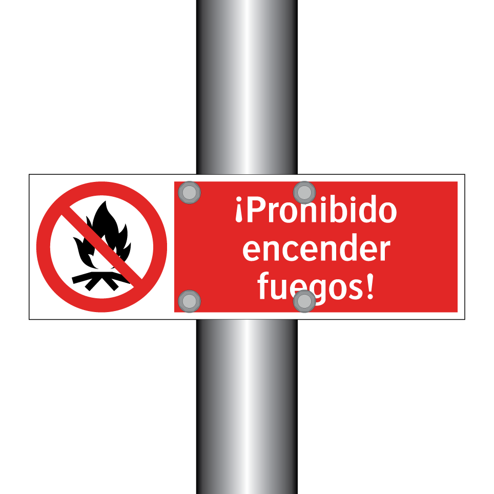 ¡Prohibido encender fuegos!