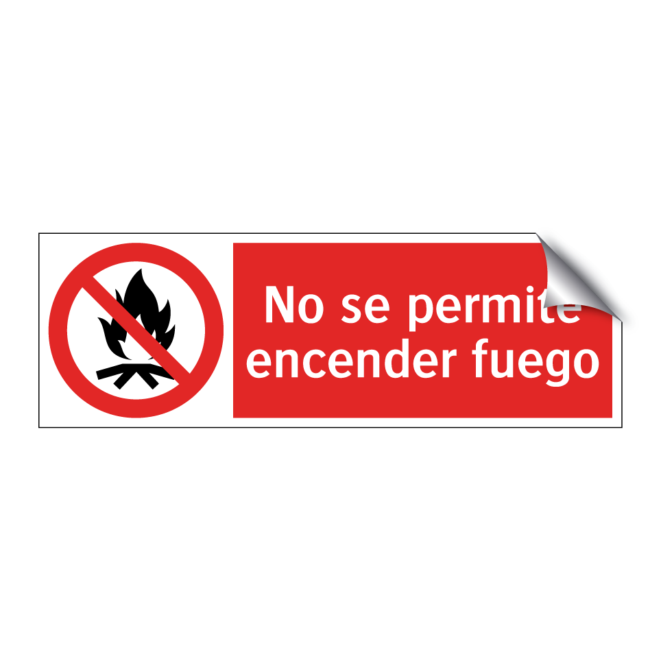 No se permite encender fuego