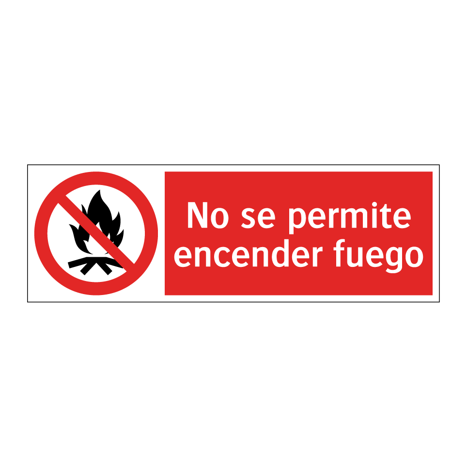 No se permite encender fuego