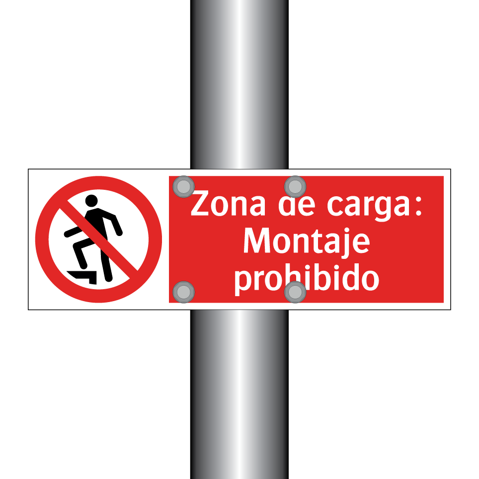 Zona de carga: Montaje prohibido