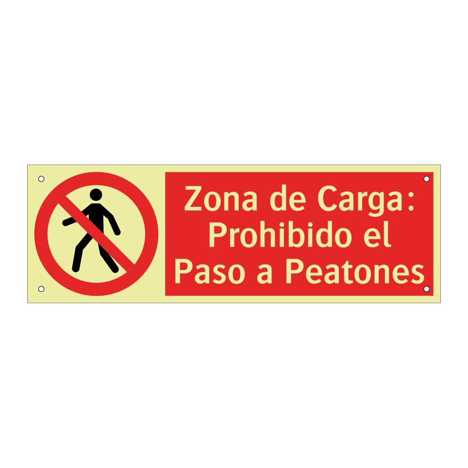 Zona de Carga: Prohibido el Paso a Peatones
