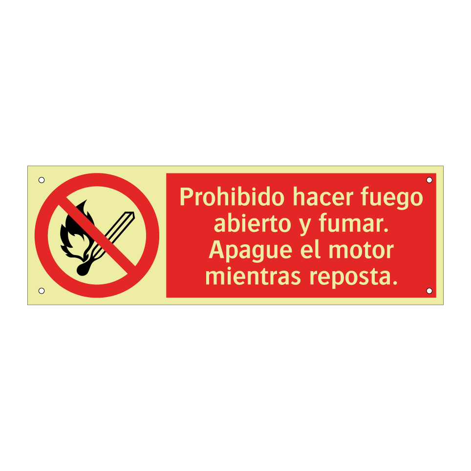Prohibido hacer fuego abierto y fumar. Apague el motor mientras reposta.