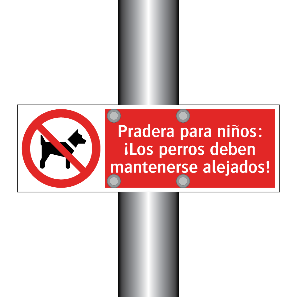 Pradera para niños: ¡Los perros deben mantenerse alejados!