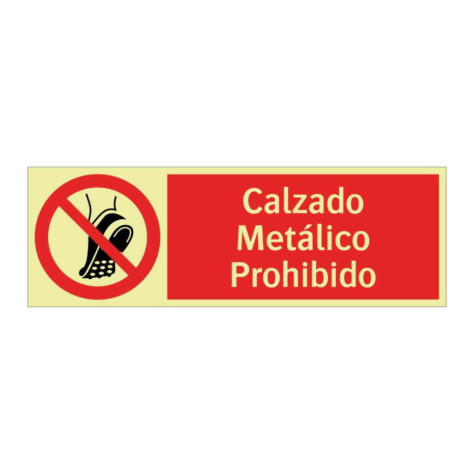 Calzado Metálico Prohibido