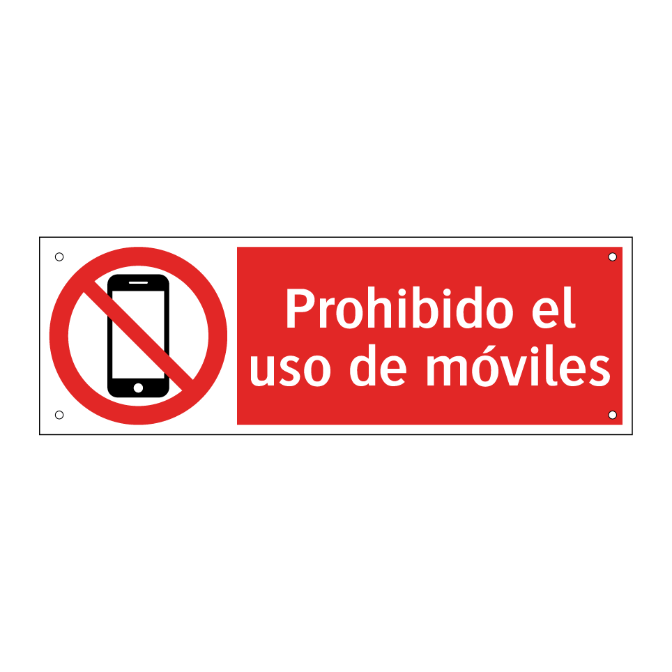 Prohibido el uso de móviles