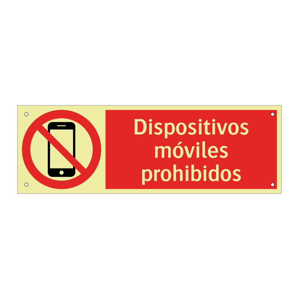 Dispositivos móviles prohibidos