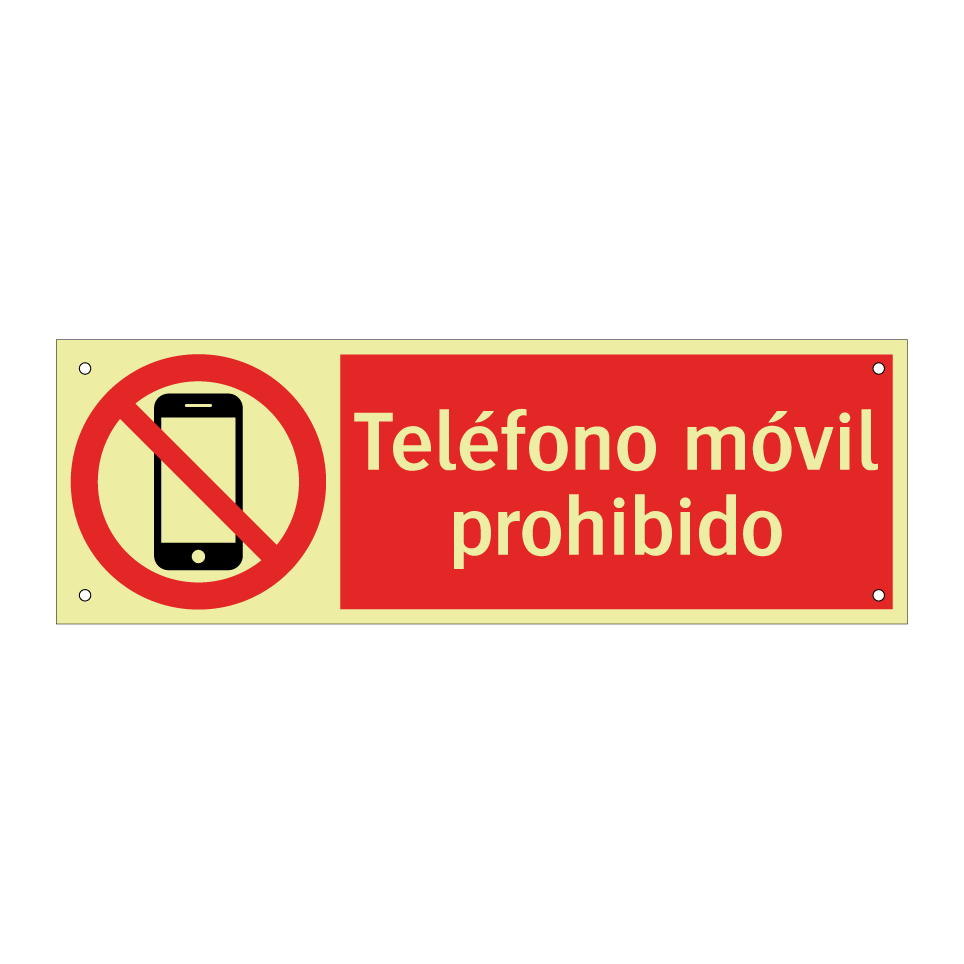 Teléfono móvil prohibido