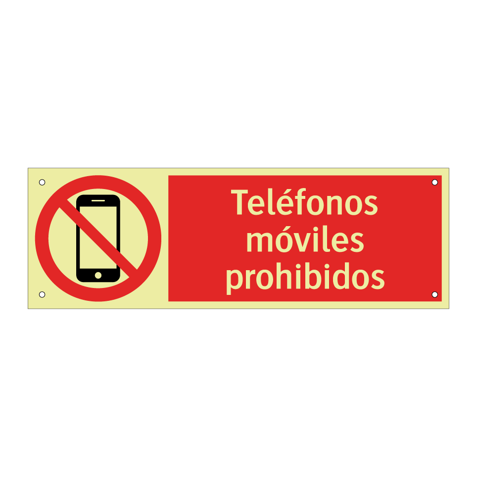 Teléfonos móviles prohibidos
