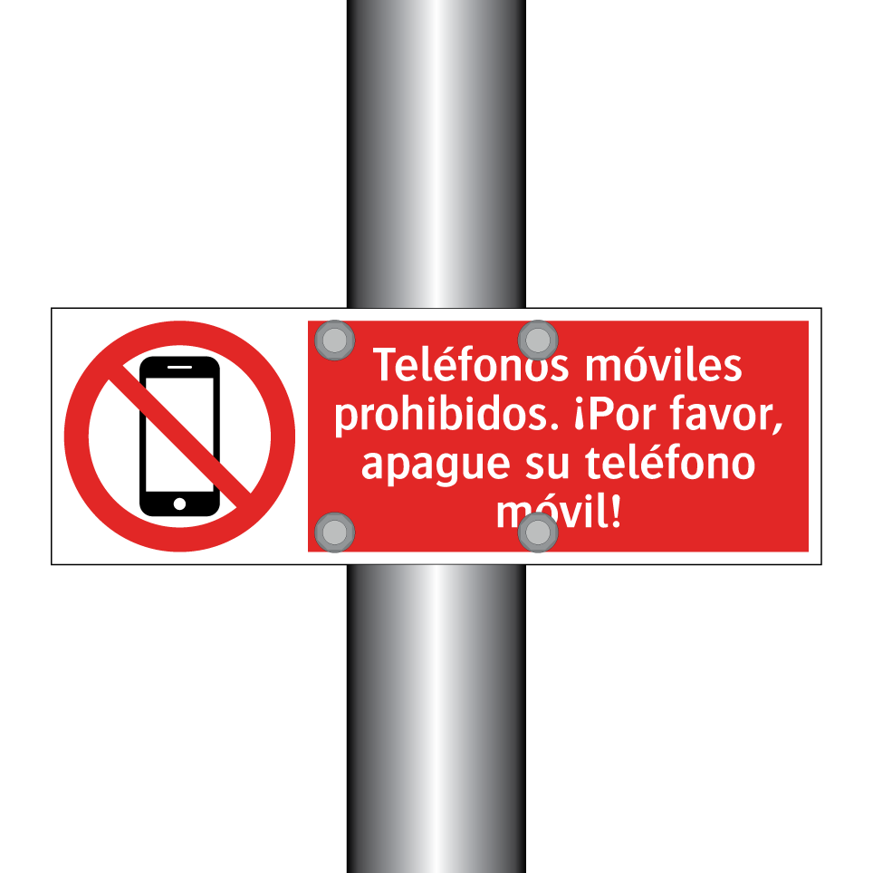 Teléfonos móviles prohibidos. ¡Por favor, apague su teléfono móvil!