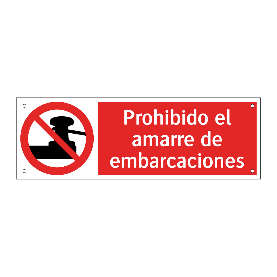 Prohibido el amarre de embarcaciones