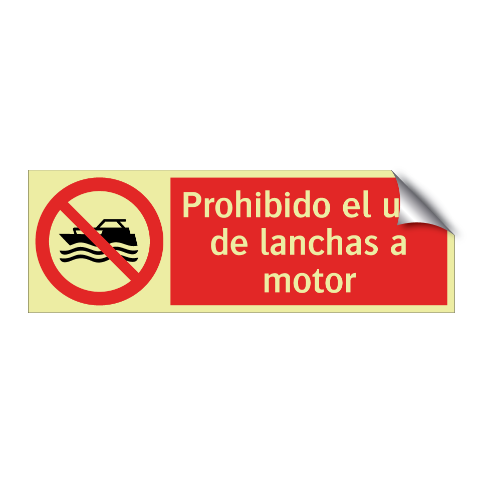 Prohibido el uso de lanchas a motor