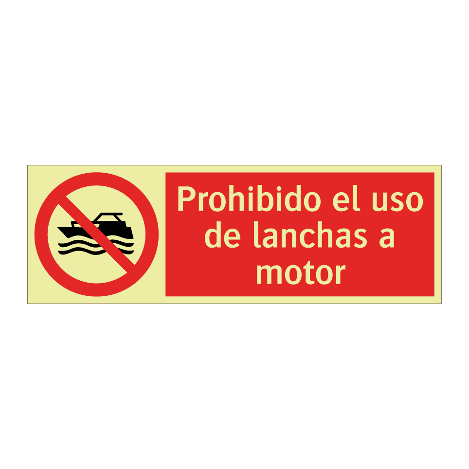 Prohibido el uso de lanchas a motor