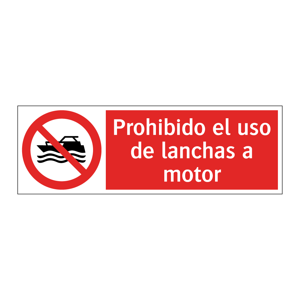 Prohibido el uso de lanchas a motor
