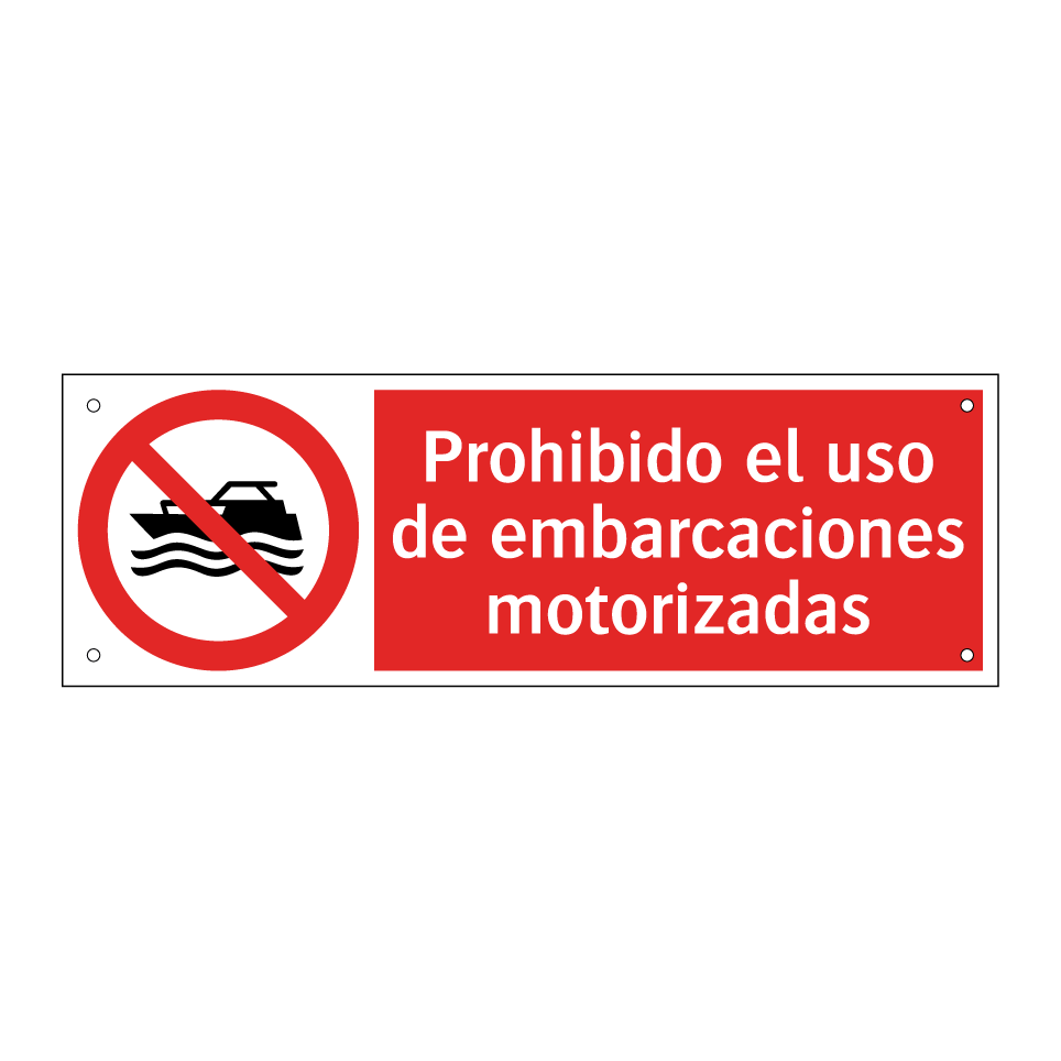 Prohibido el uso de embarcaciones motorizadas