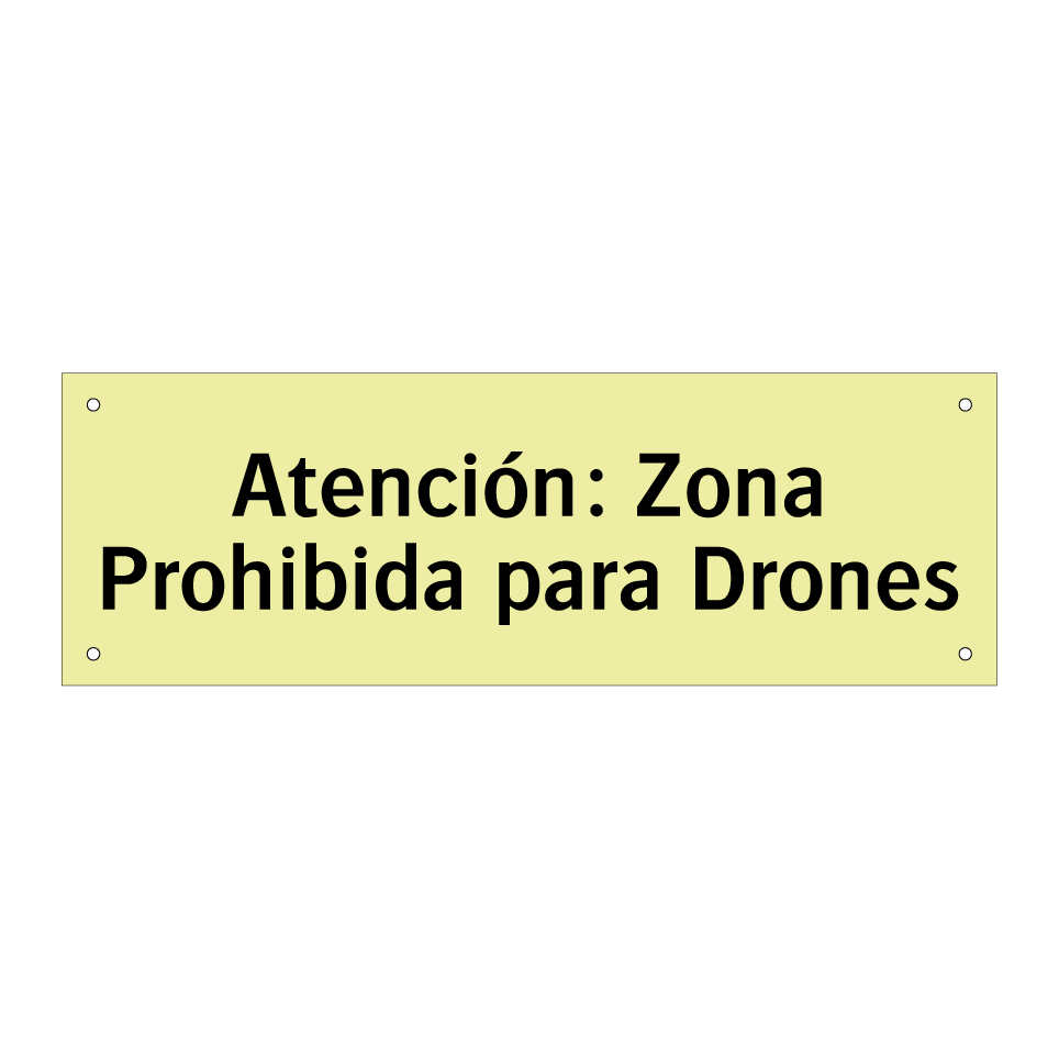 Atención: Zona Prohibida para Drones