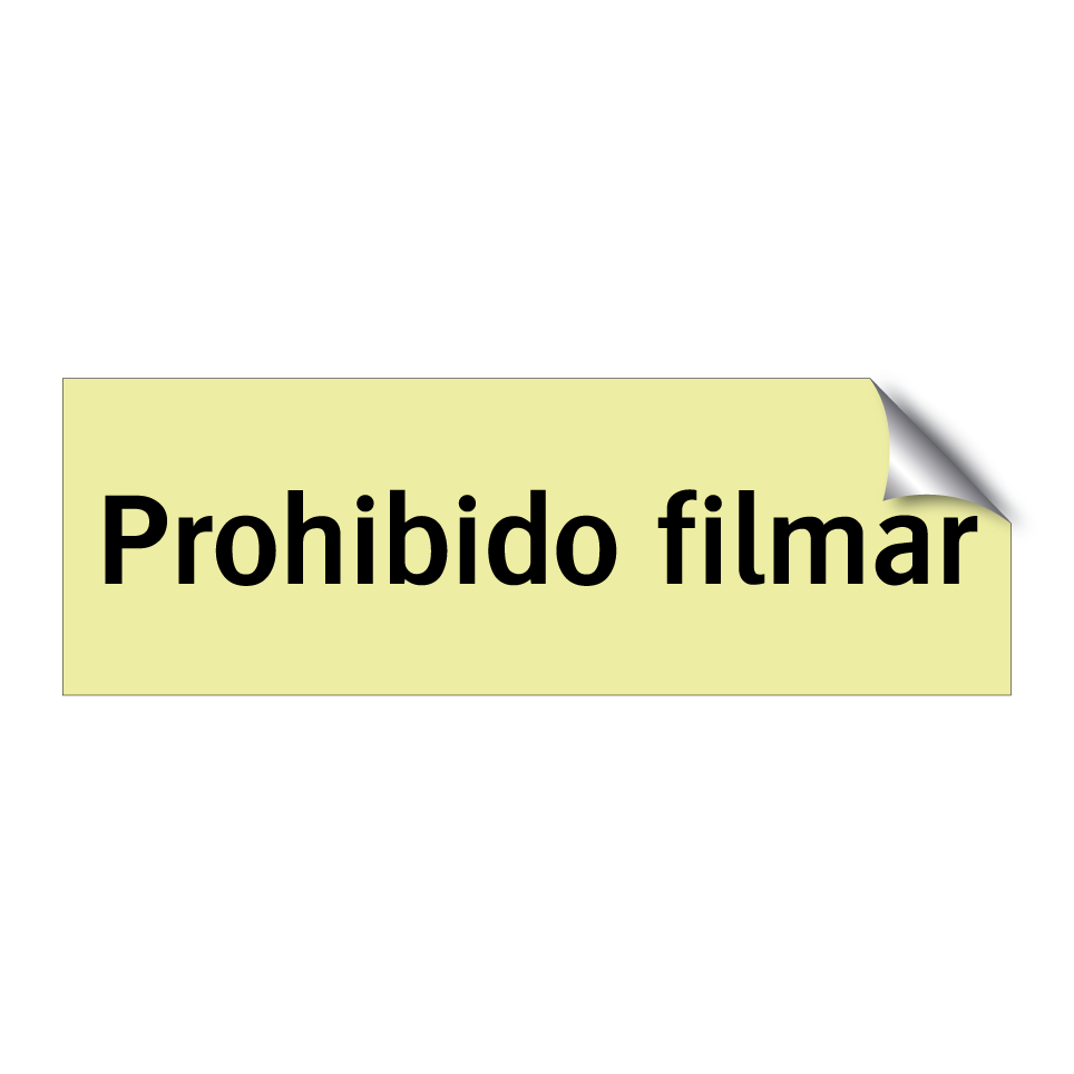 Prohibido filmar