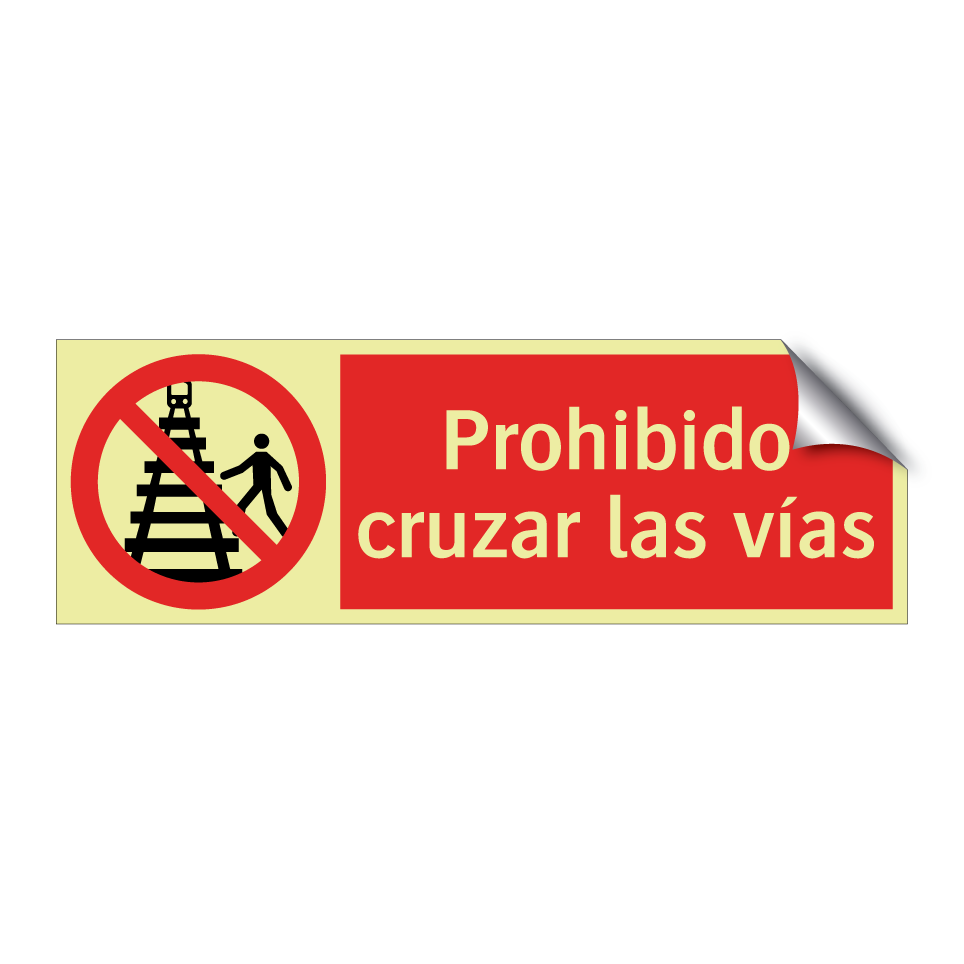 Prohibido cruzar las vías