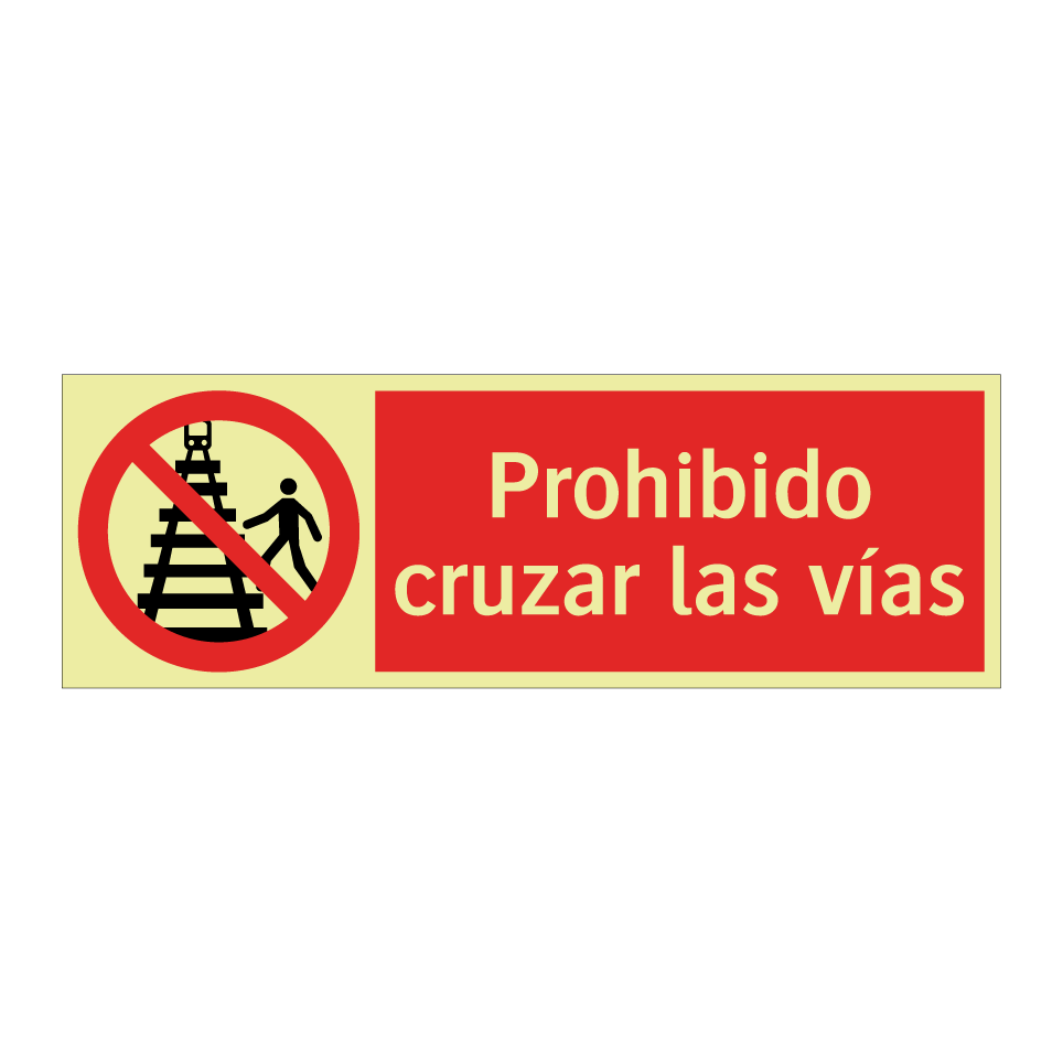 Prohibido cruzar las vías
