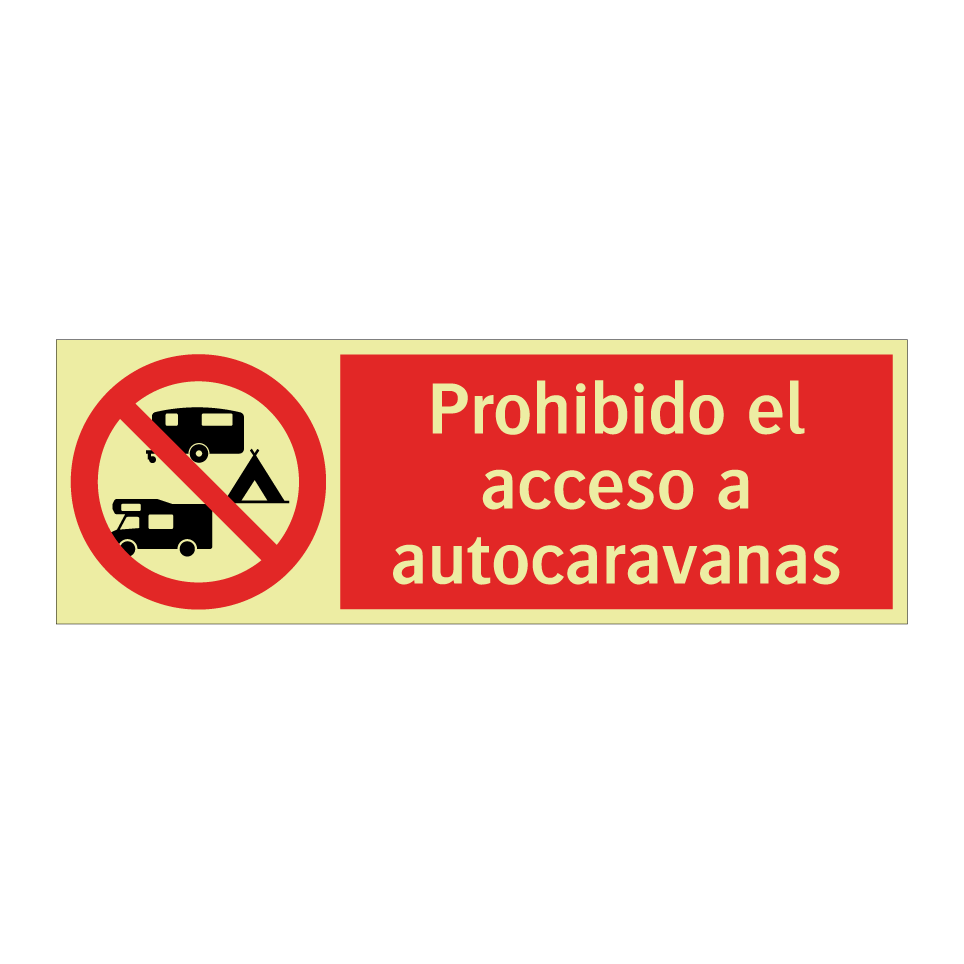 Prohibido el acceso a autocaravanas