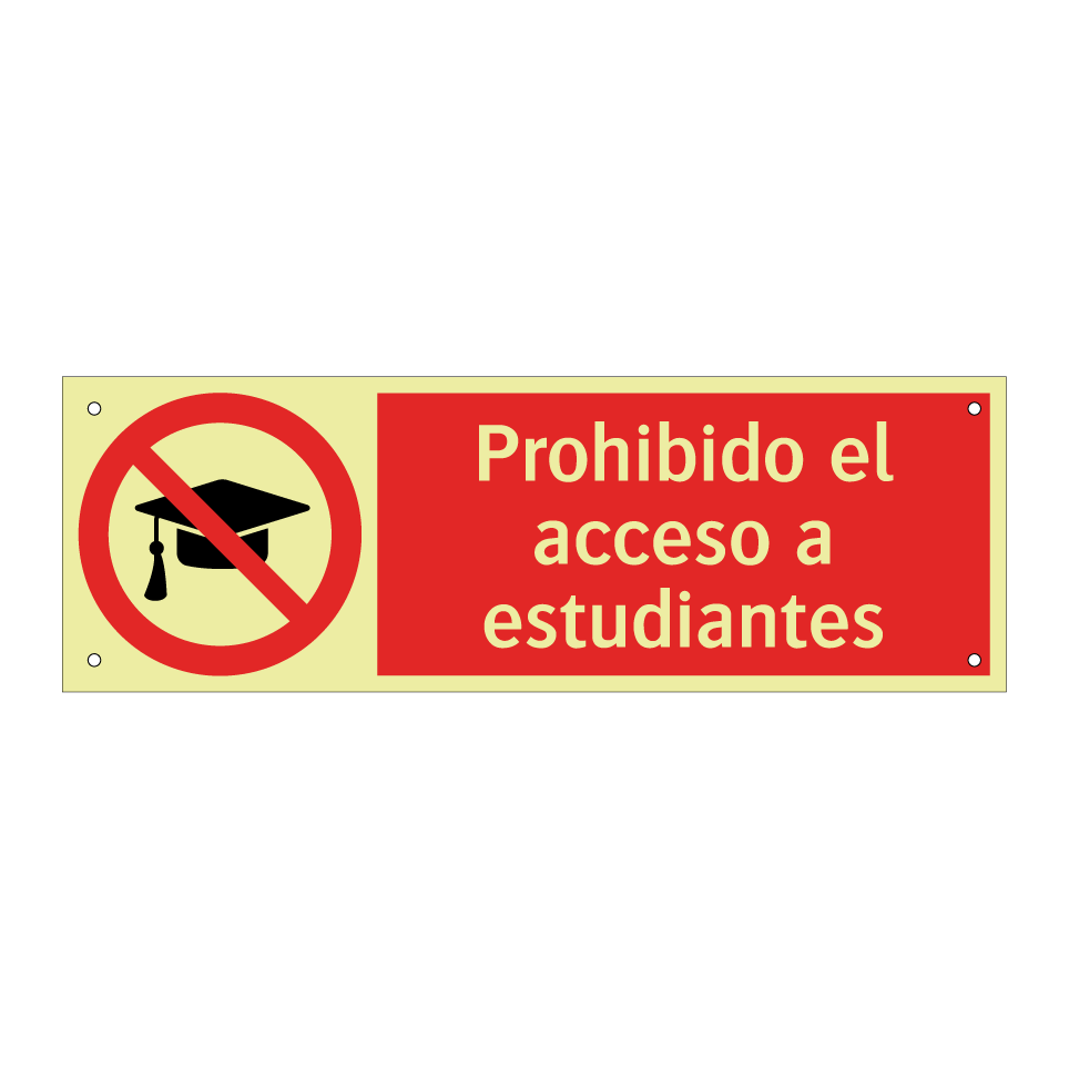 Prohibido el acceso a estudiantes