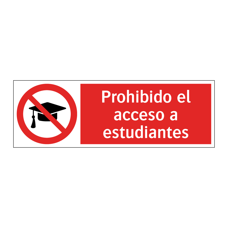 Prohibido el acceso a estudiantes