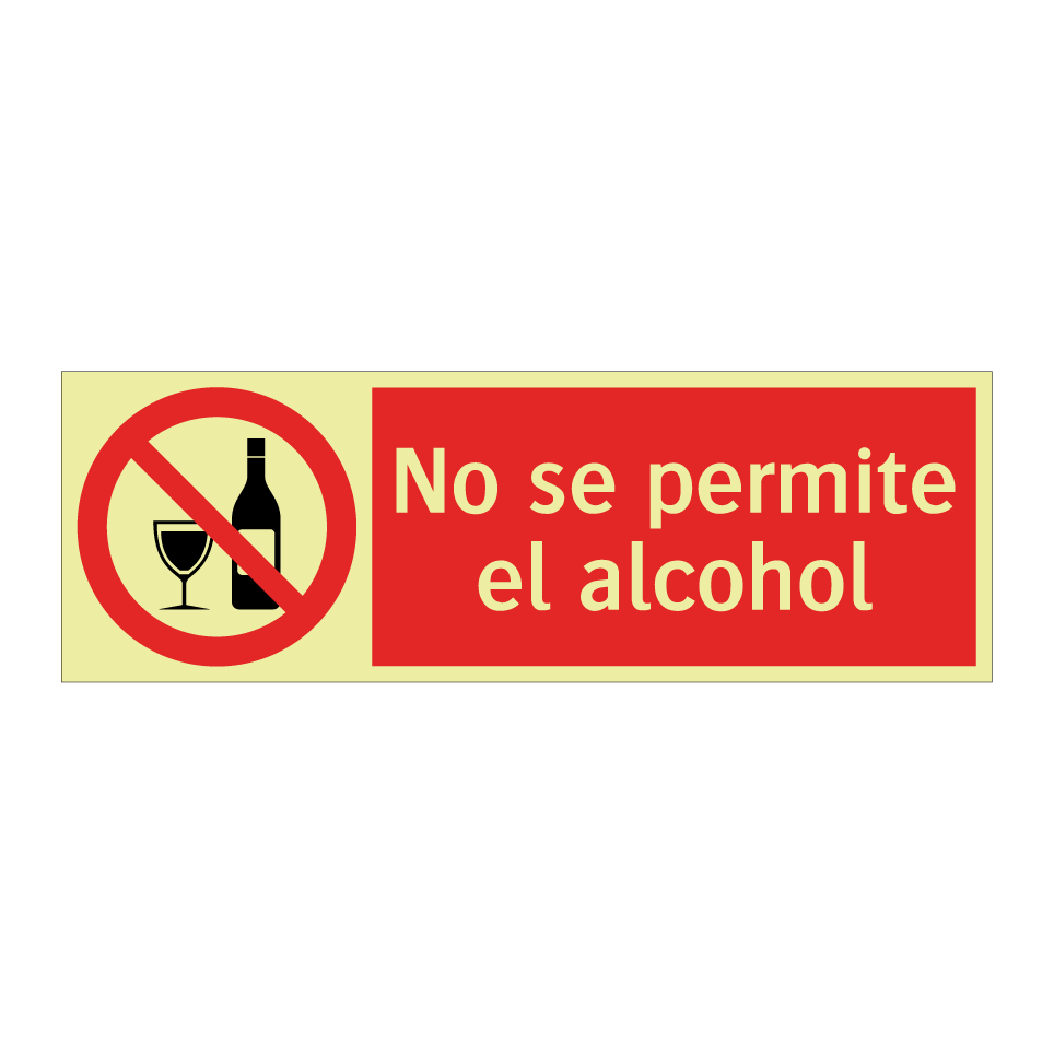 No se permite el alcohol