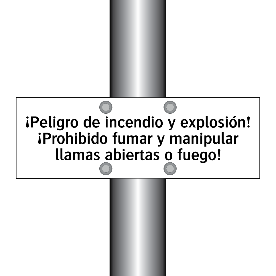 ¡Peligro de incendio y explosión! ¡Prohibido fumar y manipular llamas abiertas o fuego!