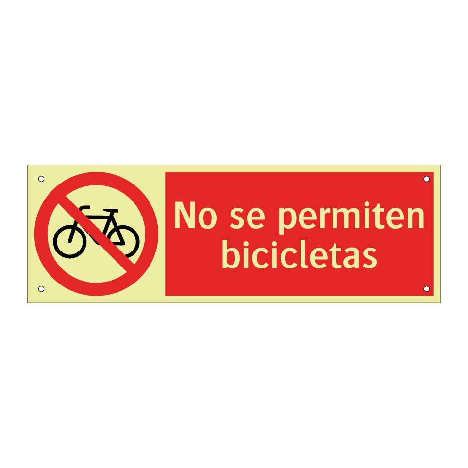No se permiten bicicletas