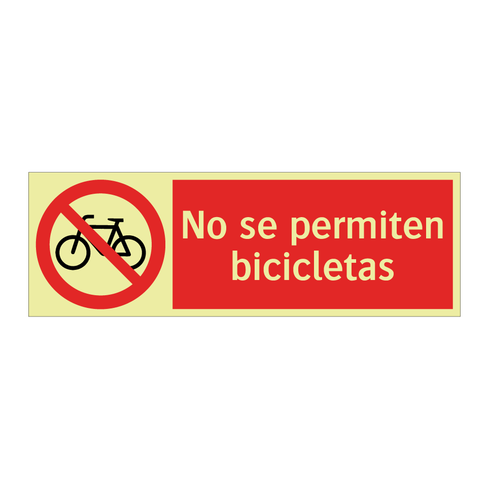 No se permiten bicicletas
