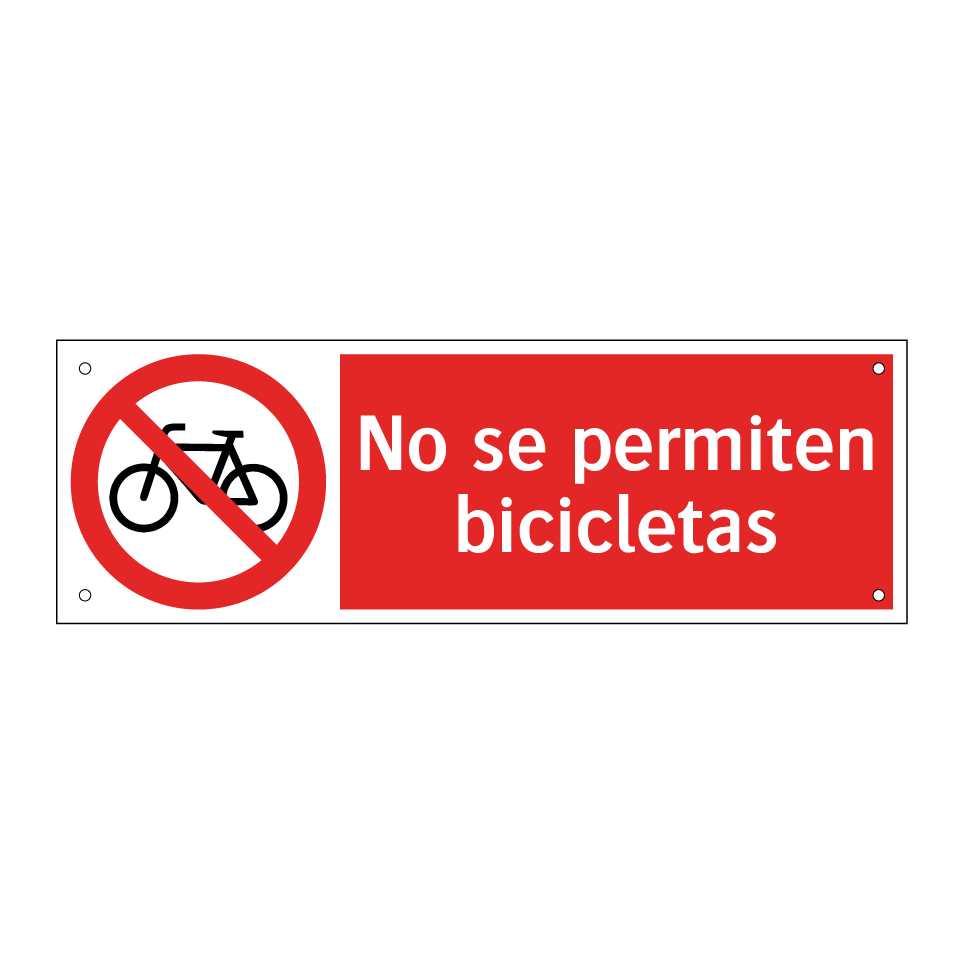 No se permiten bicicletas