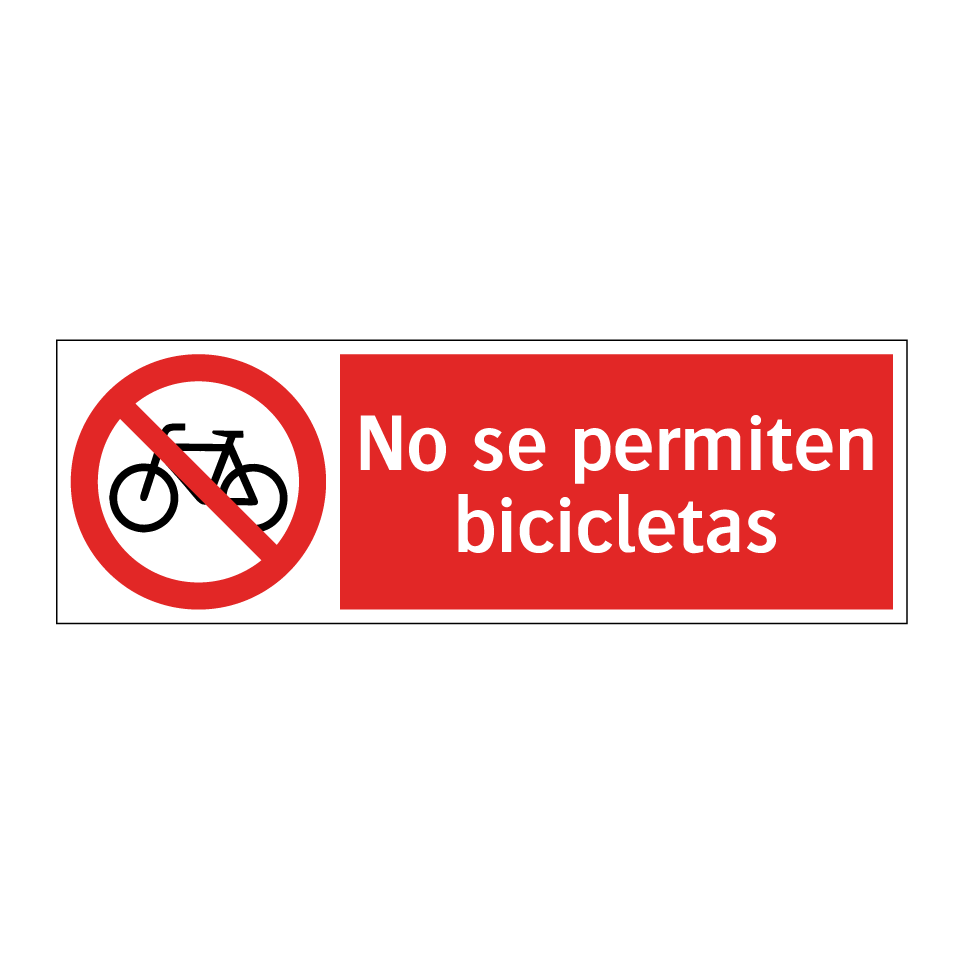 No se permiten bicicletas