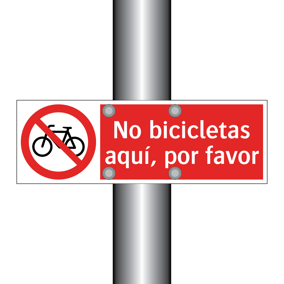 No bicicletas aquí, por favor