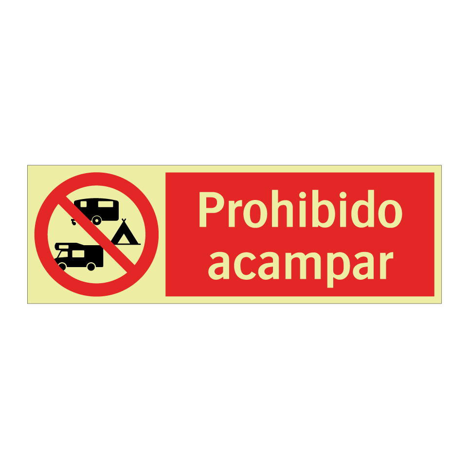 Prohibido acampar