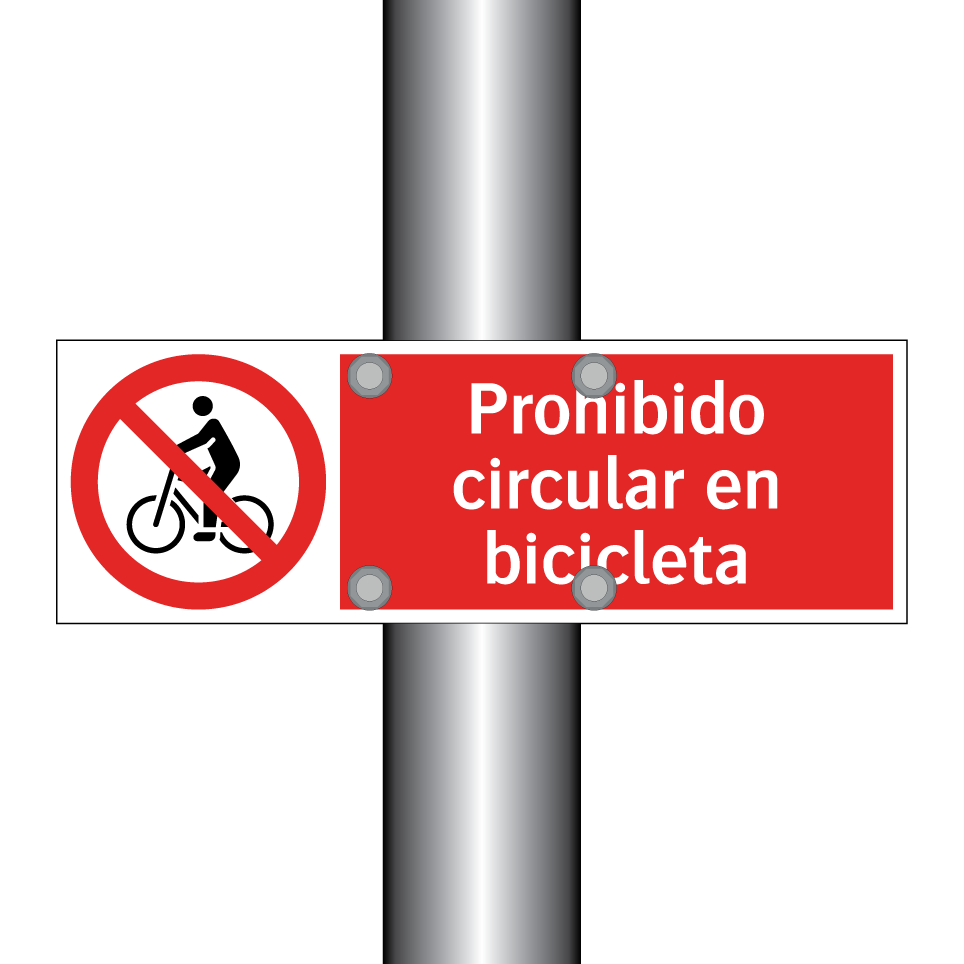 Prohibido circular en bicicleta