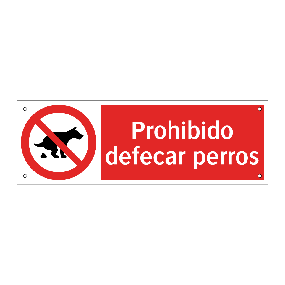 Prohibido defecar perros