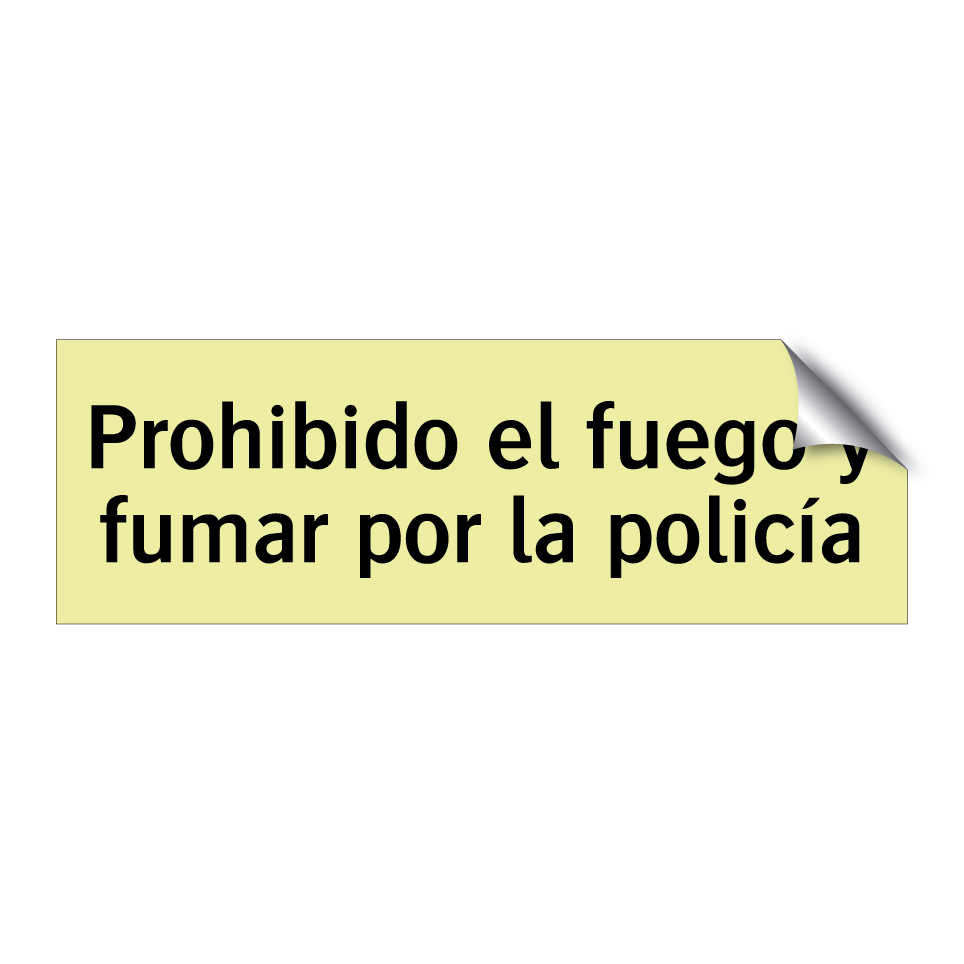 Prohibido el fuego y fumar por la policía