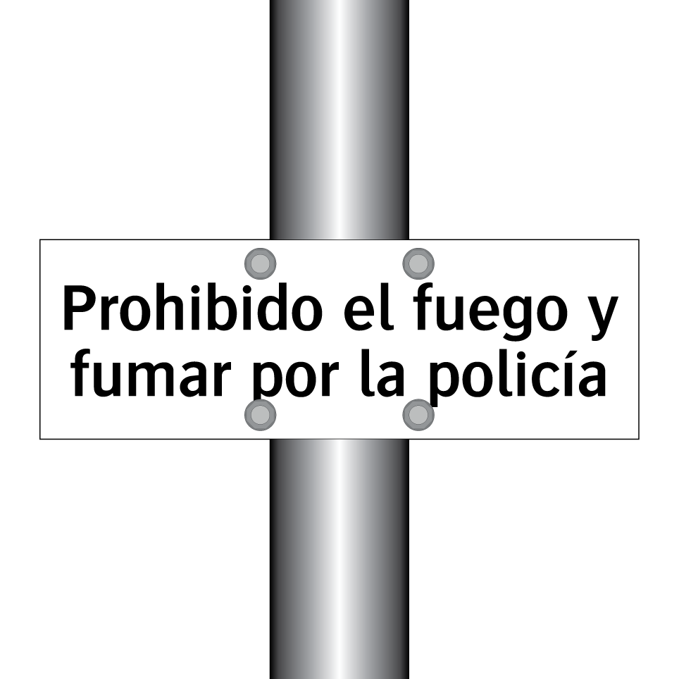 Prohibido el fuego y fumar por la policía