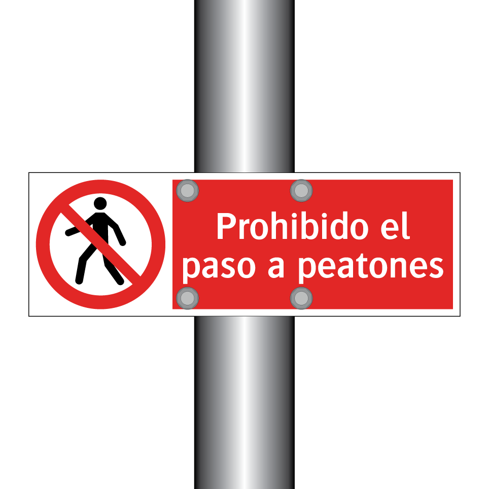 Prohibido el paso a peatones