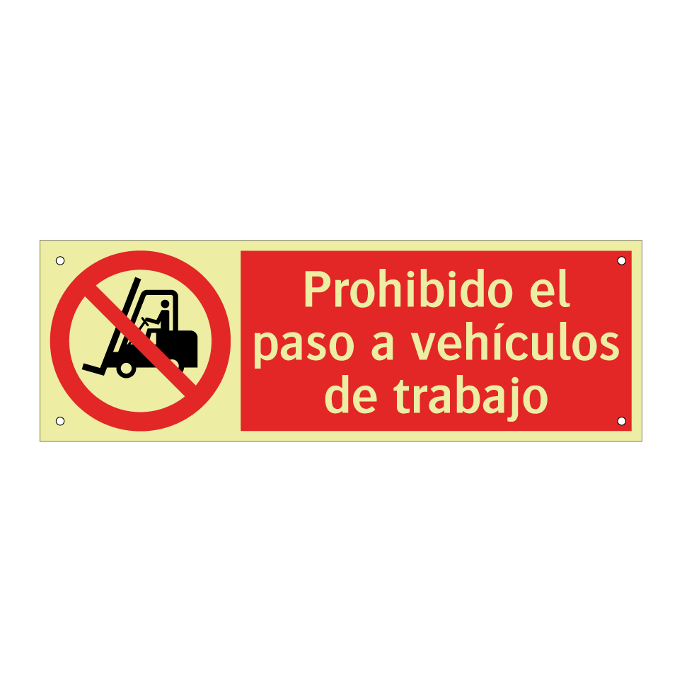 Prohibido el paso a vehículos de trabajo