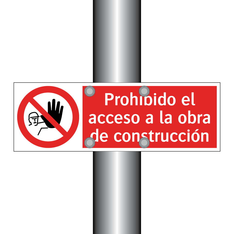 Prohibido el acceso a la obra de construcción