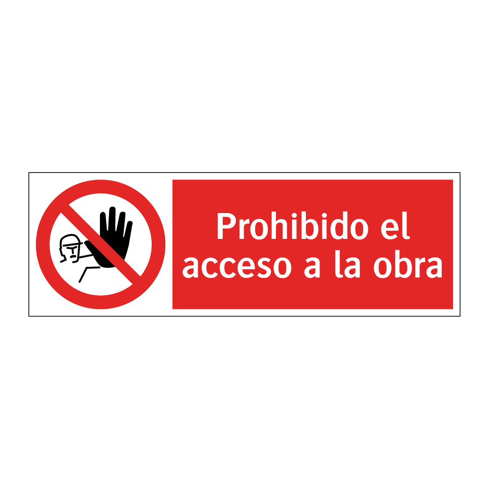 Prohibido el acceso a la obra