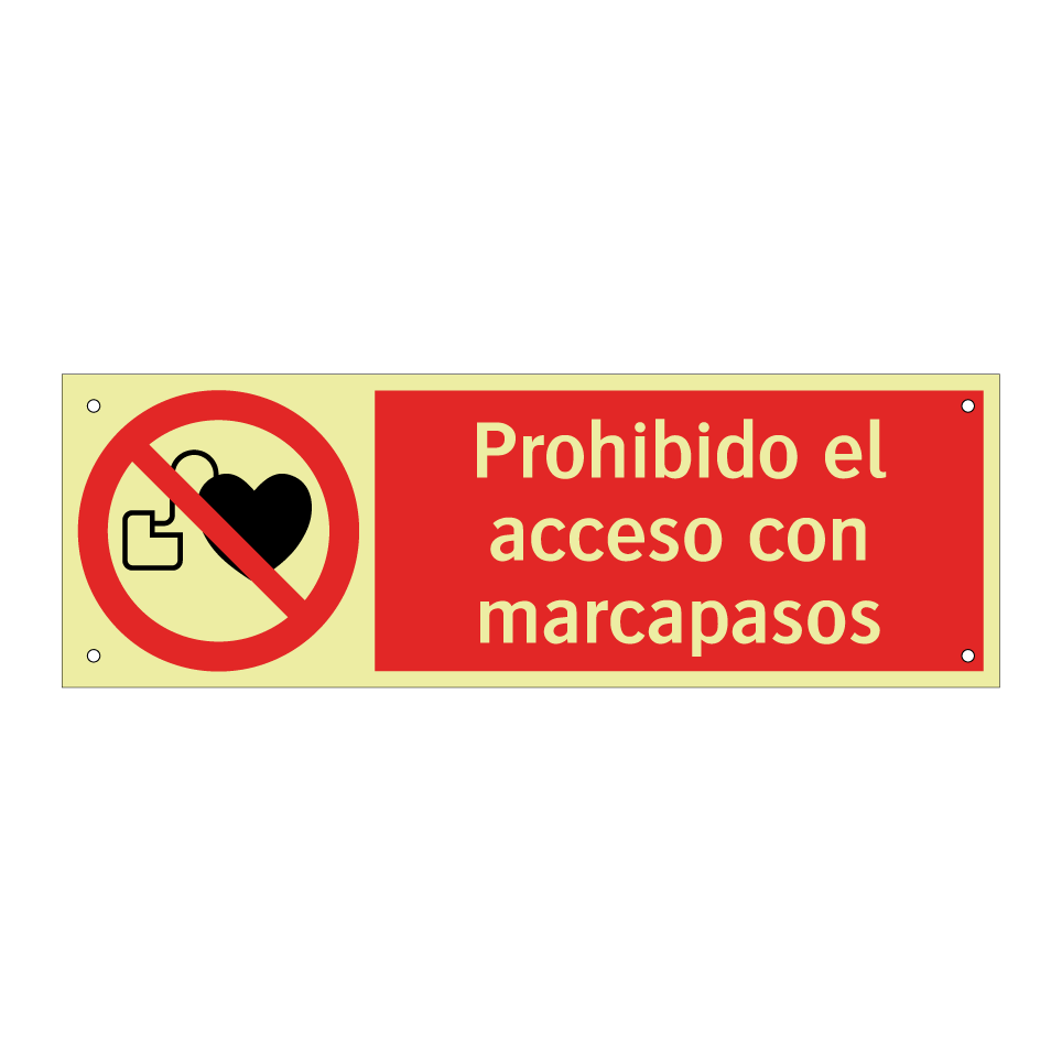 Prohibido el acceso con marcapasos