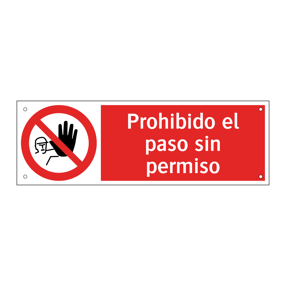Prohibido el paso sin permiso