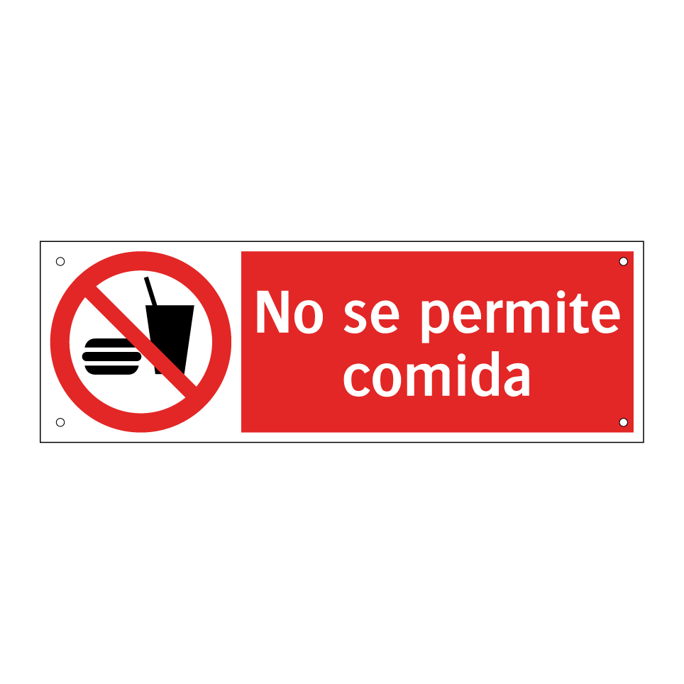 No se permite comida