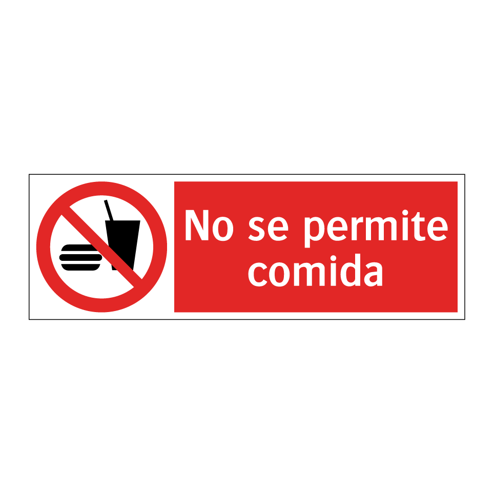 No se permite comida