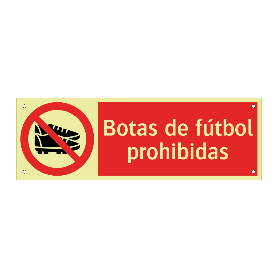 Botas de fútbol prohibidas