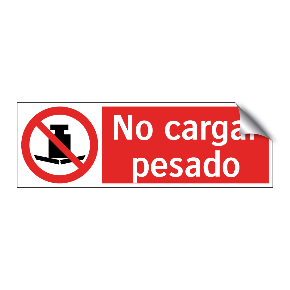 No cargar pesado