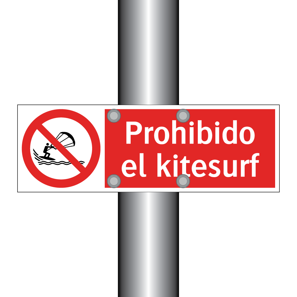 Prohibido el kitesurf